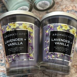 2 Aromascape by Chesapeake bay candles Lavender + Vanilla Soy Wax Blend Candle